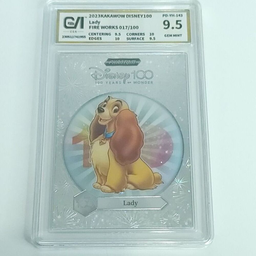 Lady 2023 Kakawow Phantom Disney 100 Years Fireworks 017/100 CGA 9.5 Gem Mint